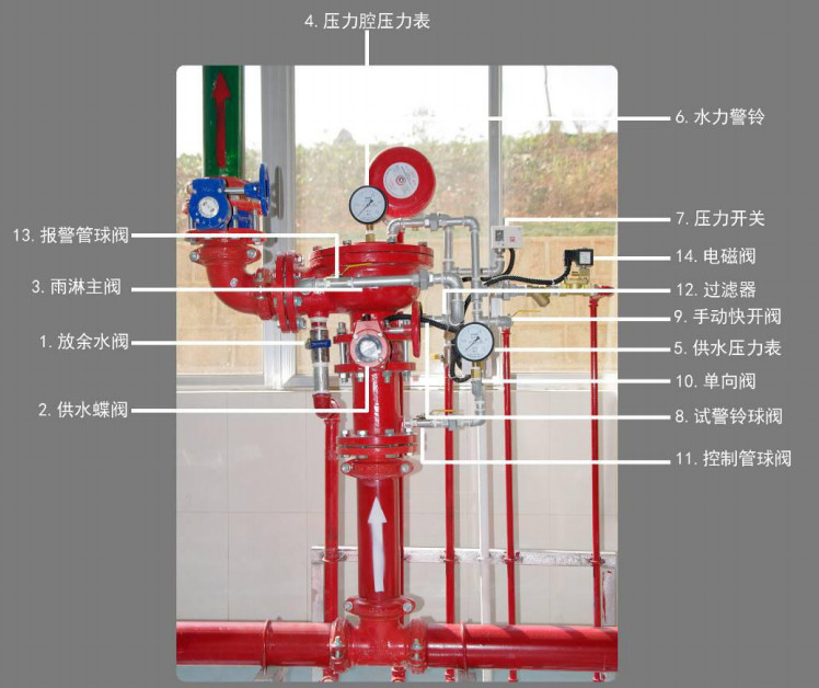 雨淋自動噴水滅火系統(tǒng)與泡沫-雨淋滅火系統(tǒng)圖解